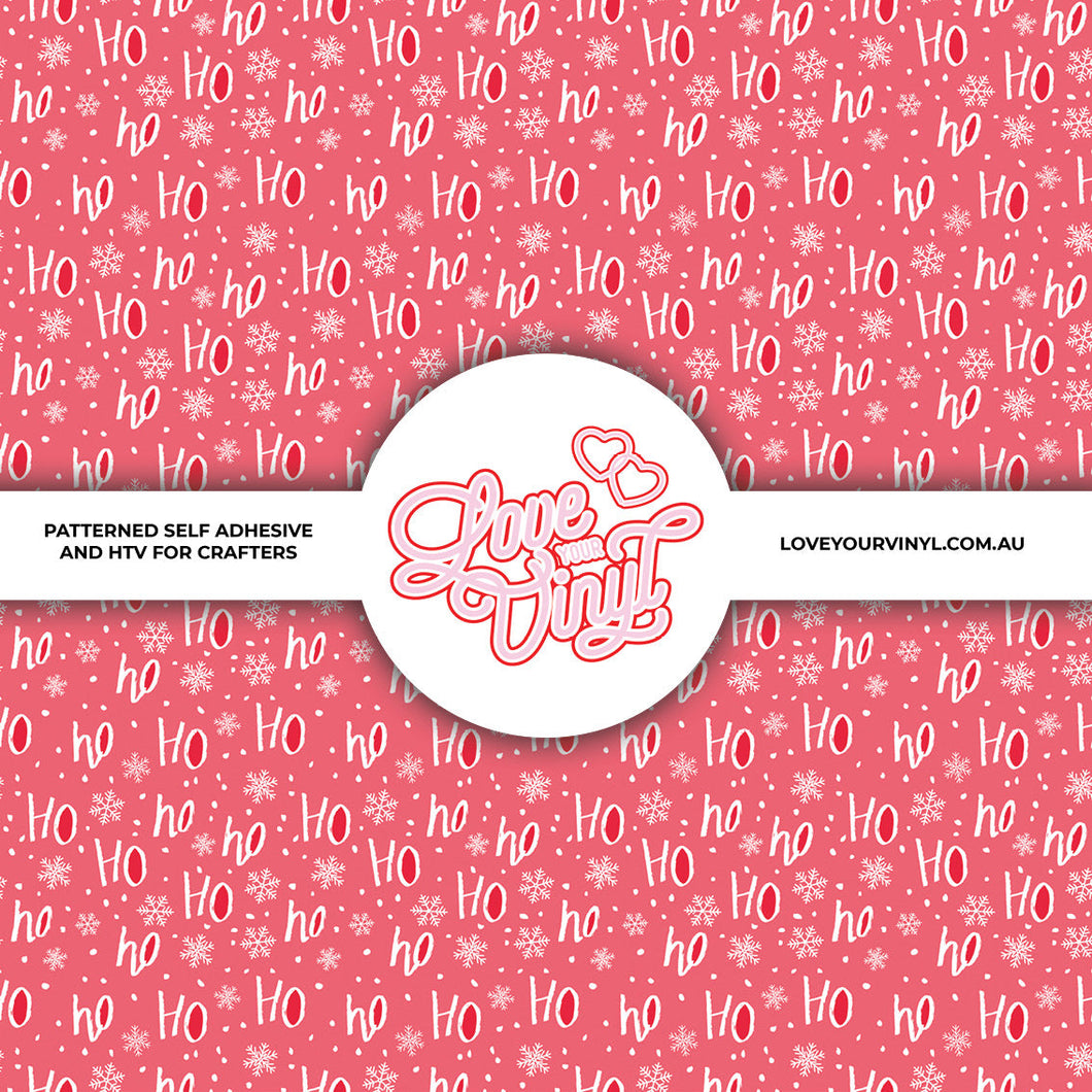 HoHoHo Christmas Patterned Vinyl LYV_2345