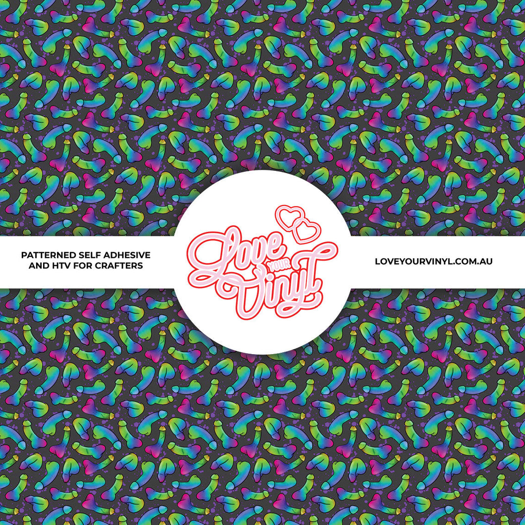 NSFW - Psychedelic Peens Patterned Vinyl LYV_2364