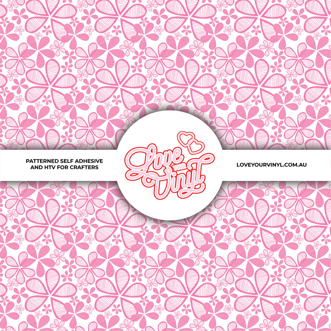 Pink Ribbon Breast Cancer Awareness Patterned Vinyl LYV_2400