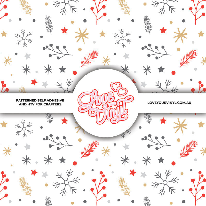 White Christmas Patterned Vinyl LYV_2515