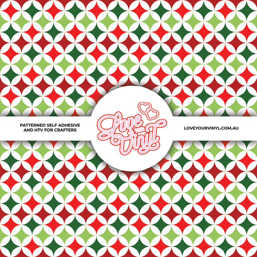Diamond Christmas Patterned Vinyl LYV_2536