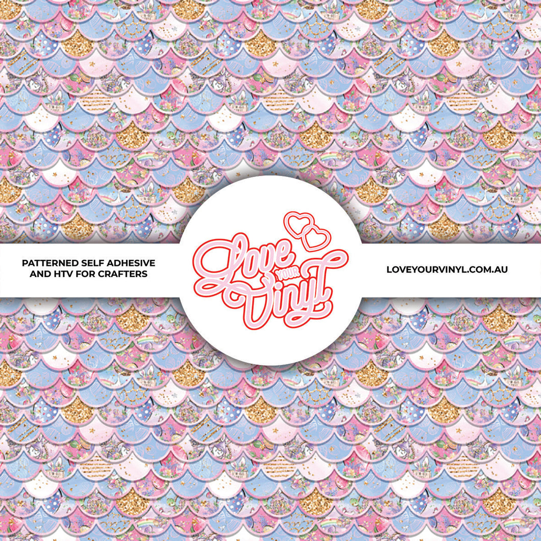 Easter Bunny Mermaid Patterned  Vinyl LYV_272