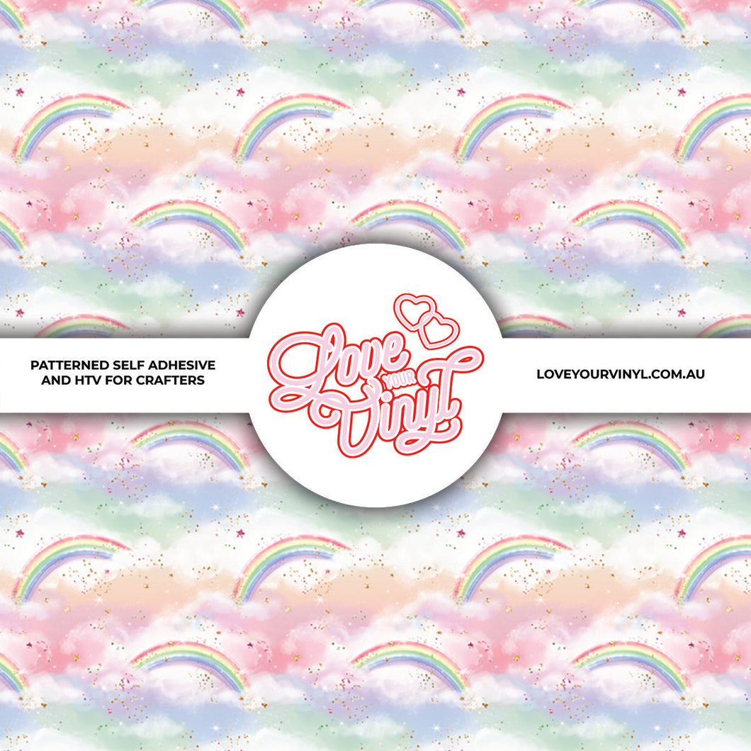 Pastel Rainbow Patterned Vinyl LYV_274