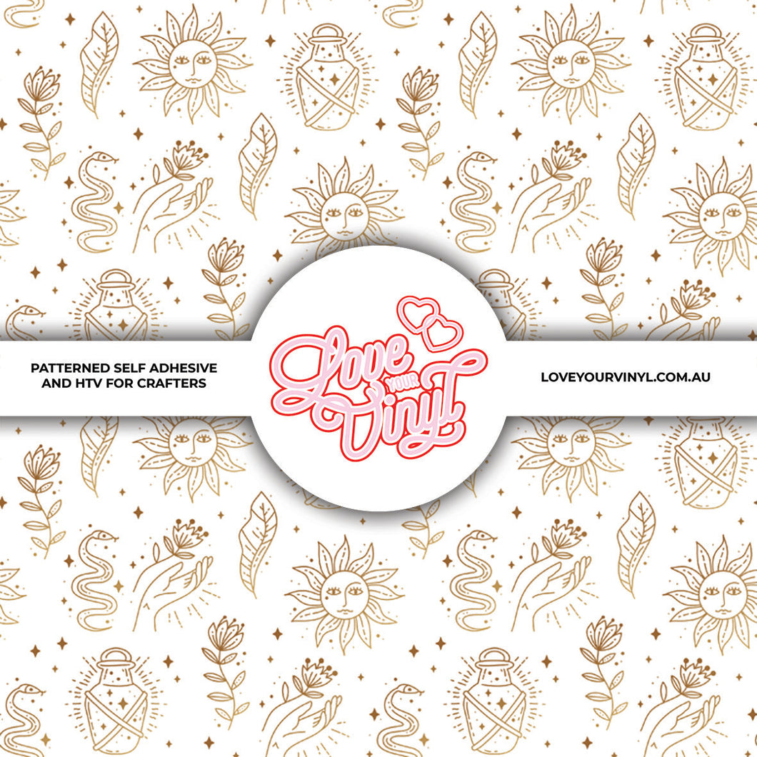 Celestial Sun Patterned Vinyl LYV_278