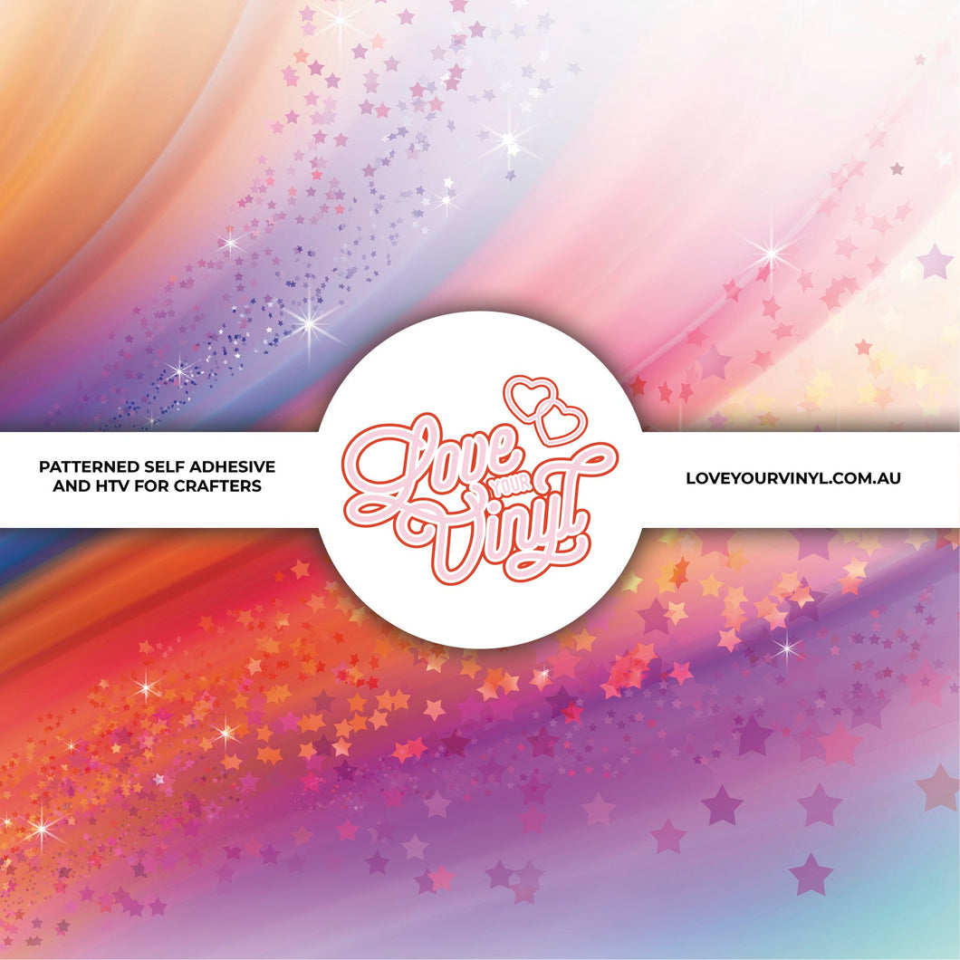 Rainbow Sparkle Patterned Vinyl LYV_335
