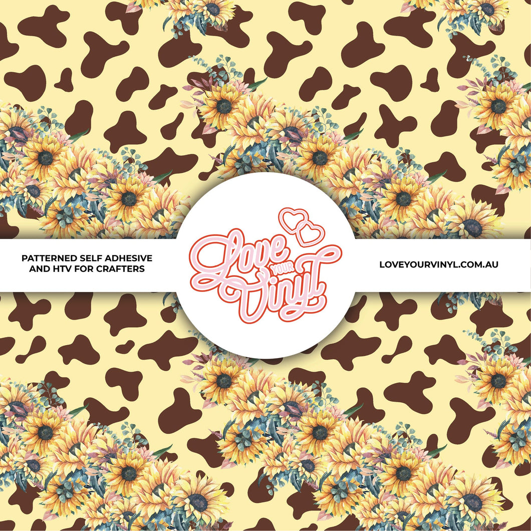 Cow Print Western Patterned Vinyl LYV_345