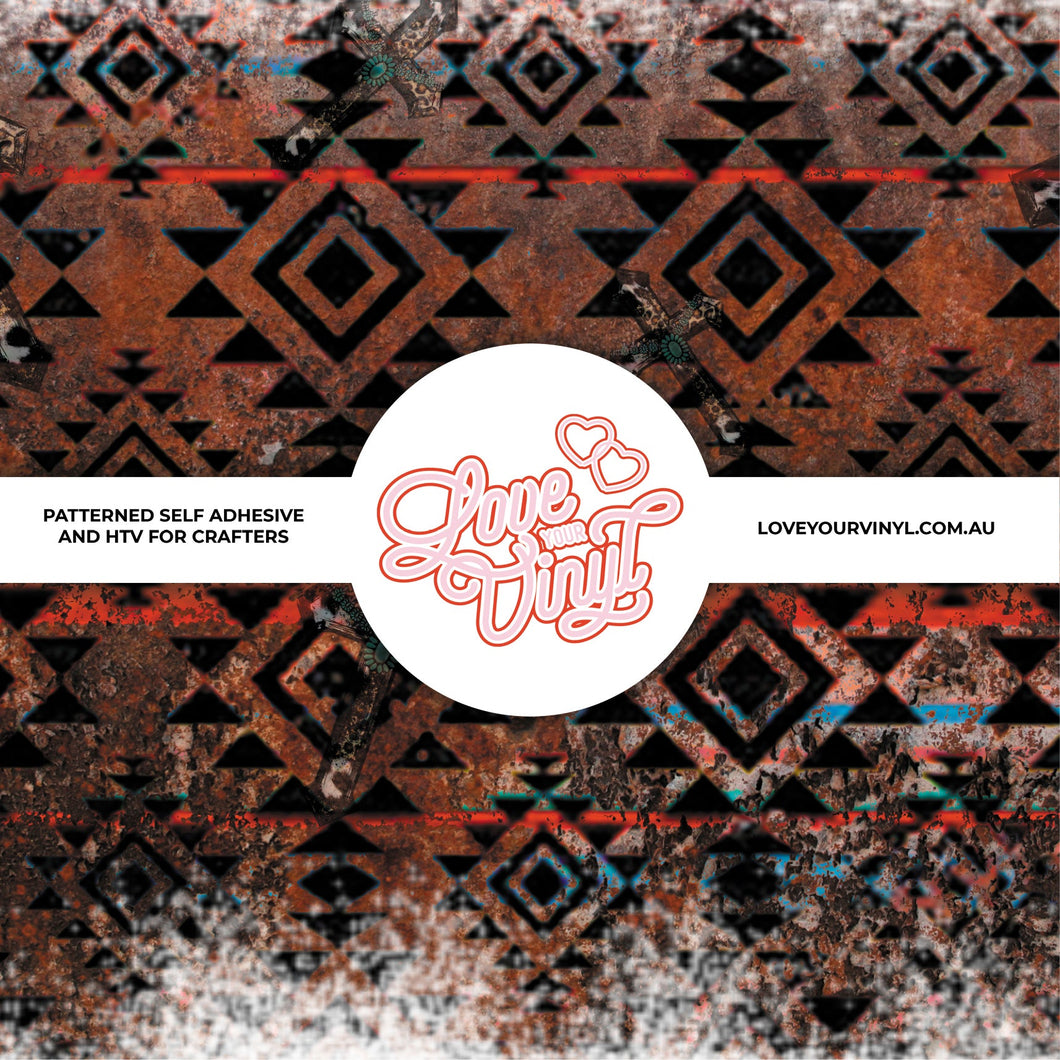 Country and Western Patterned Vinyl LYV_359