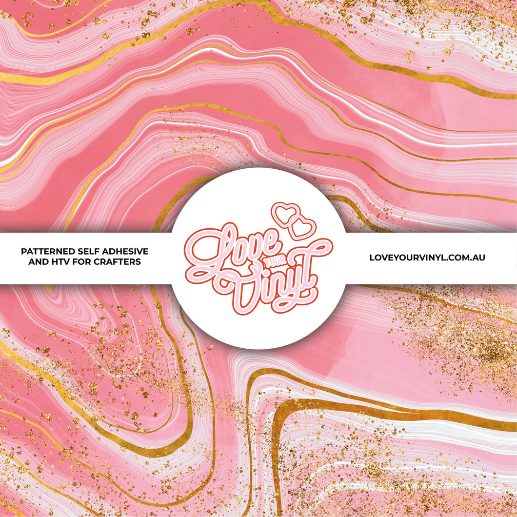 Pink Gem Patterned Vinyl LYV_377