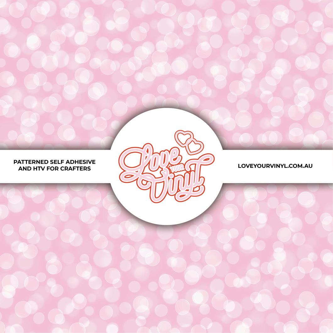 Pink Bubbles Patterned Vinyl LYV_387