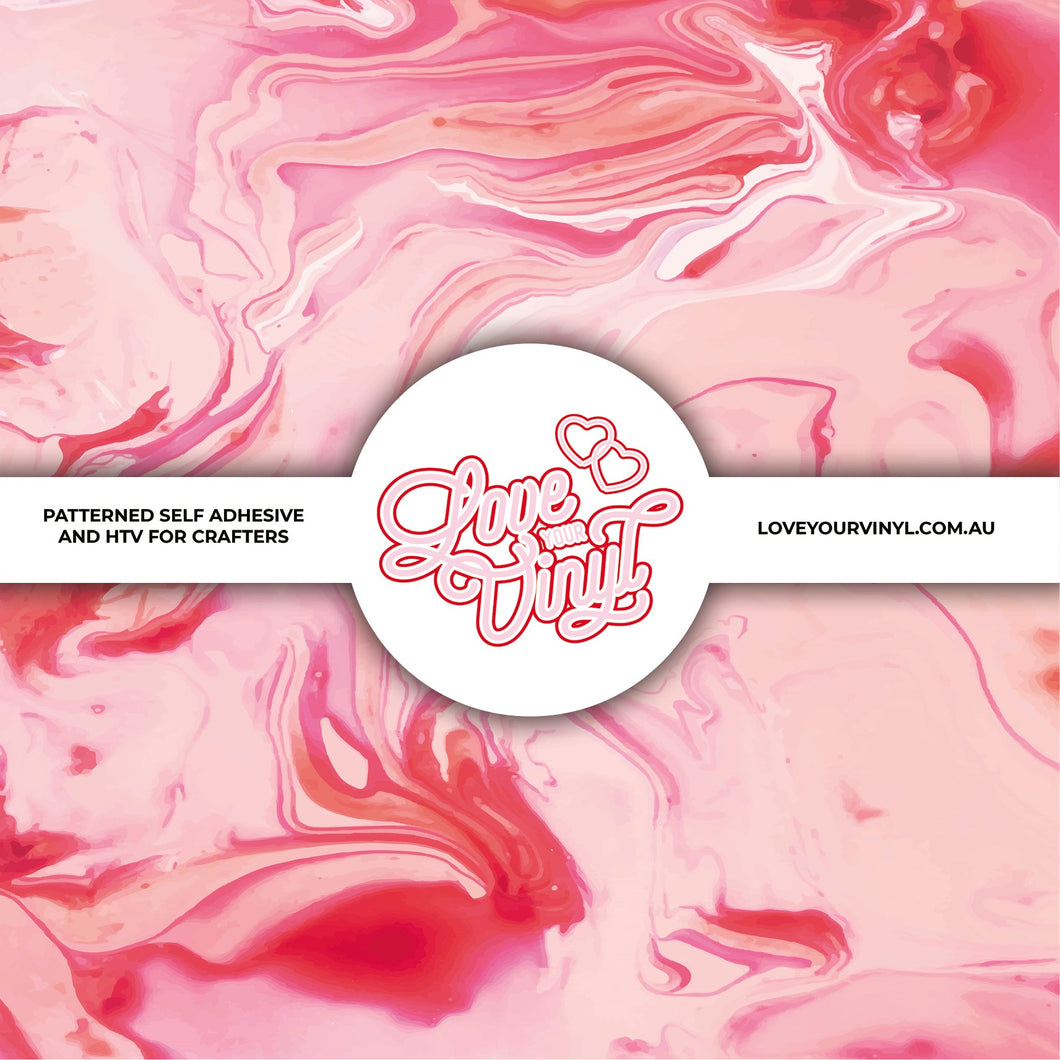 Pink Ink Marble Patterned Vinyl LYV_421