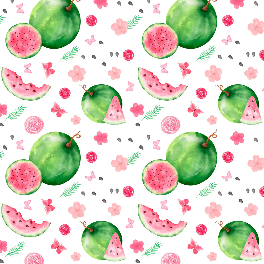 Watercolour Watermelon Patterned Vinyl LYV_437