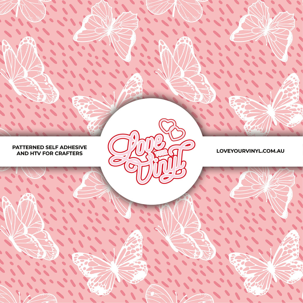 Butterflies Patterned Vinyl LYV_456