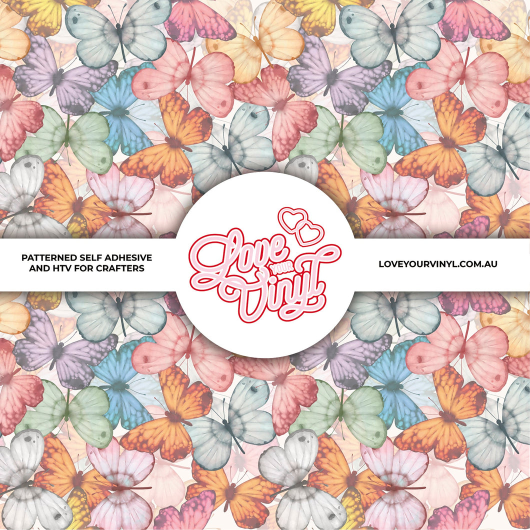 Butterflies Patterned Vinyl LYV_458