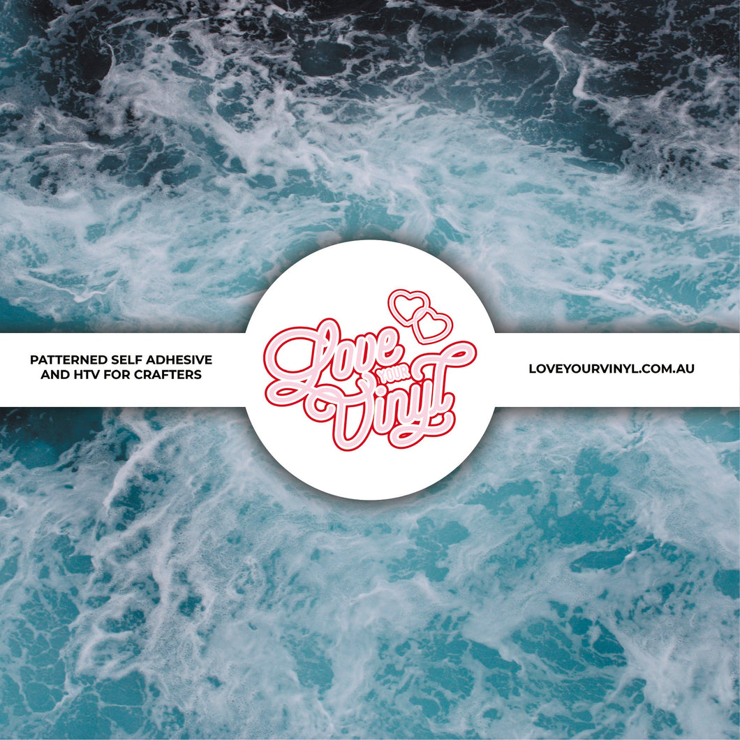 Deep Ocean Waves Patterned Vinyl LYV_476