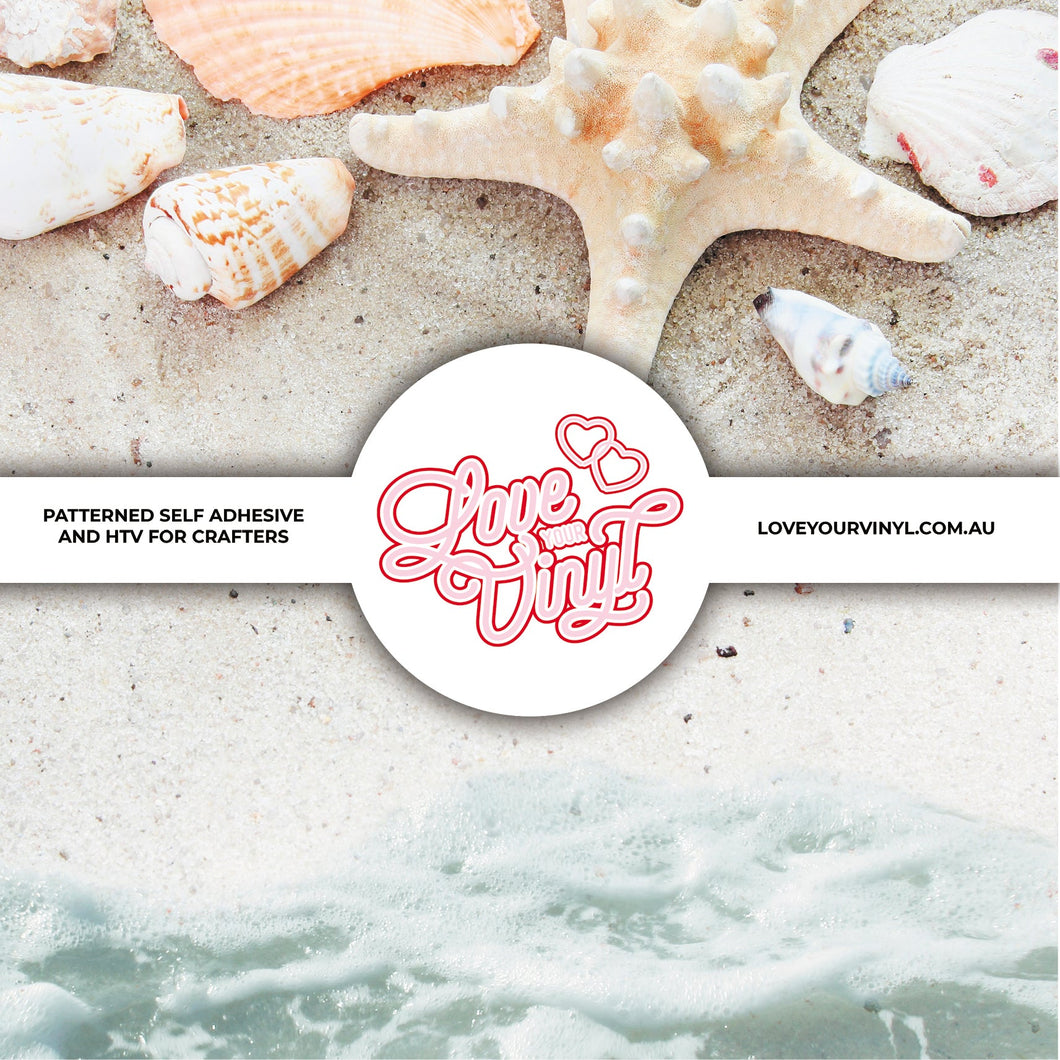 Beach Shells Patterned Vinyl LYV_478