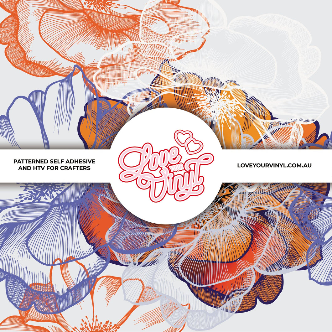 Floral Patterned Vinyl LYV_482