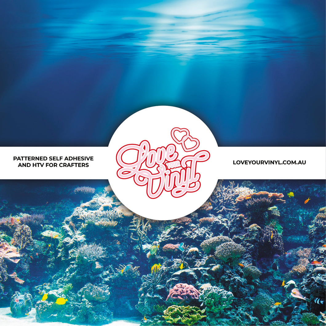 Ocean Floor Coral Underwater Patterned Vinyl LYV_488