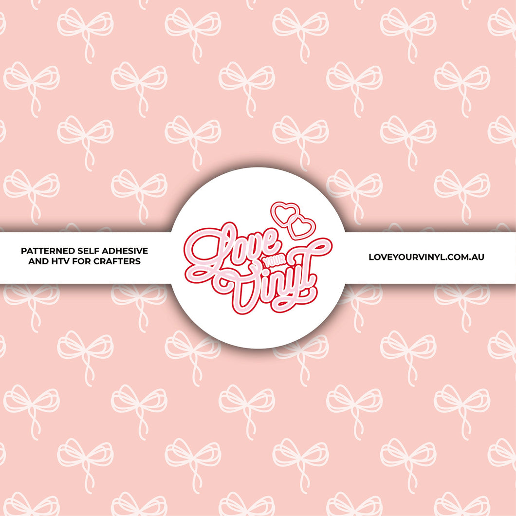 Pretty Girly Bows Patterned Vinyl LYV_496
