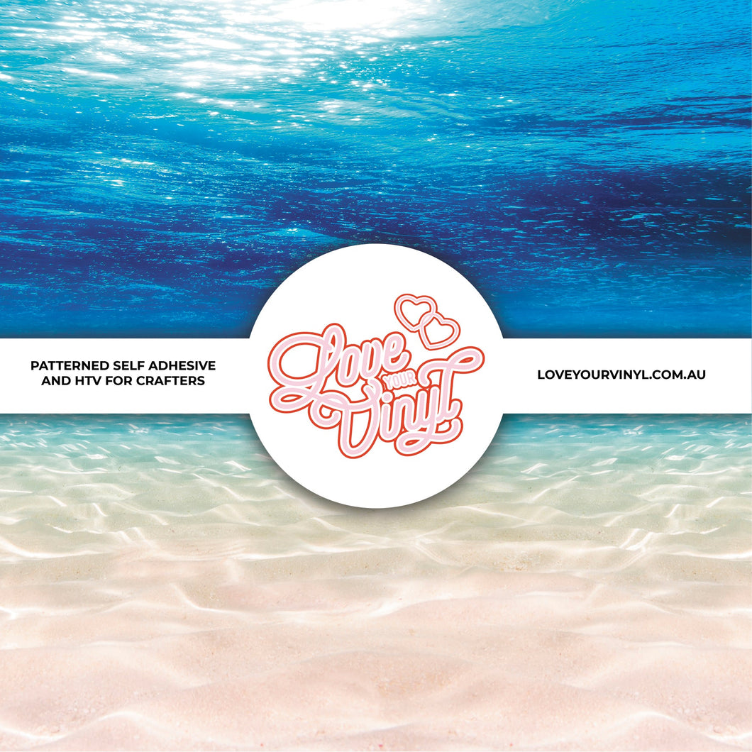Underwater Beach Patterned Vinyl LYV_534