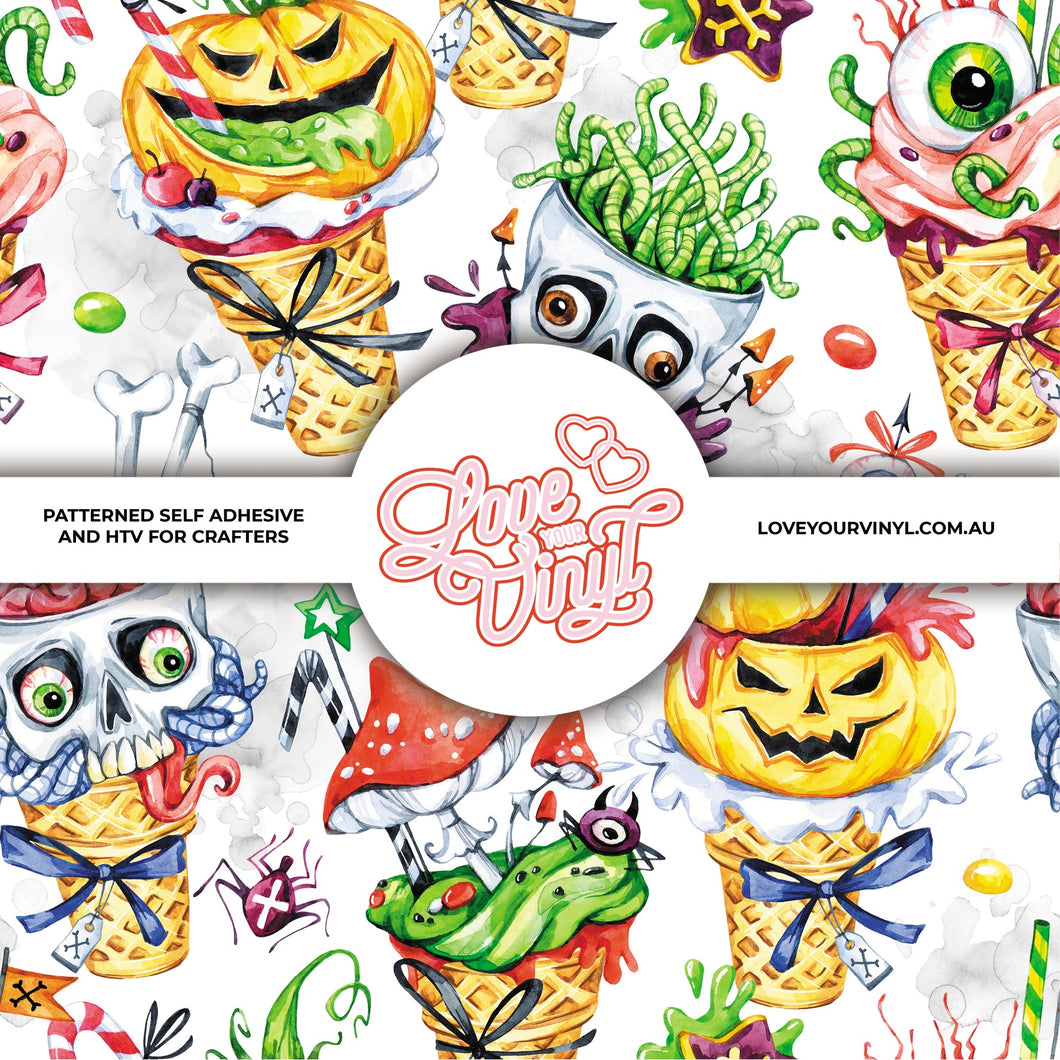 Monster Ice Creams Patterned Vinyl LYV_539