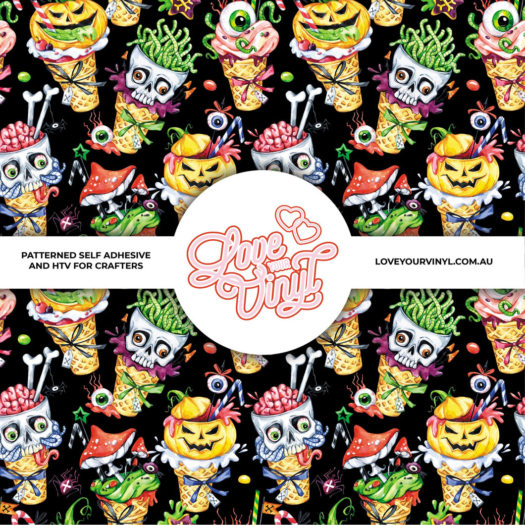 Monster Ice Creams Patterned Vinyl LYV_540