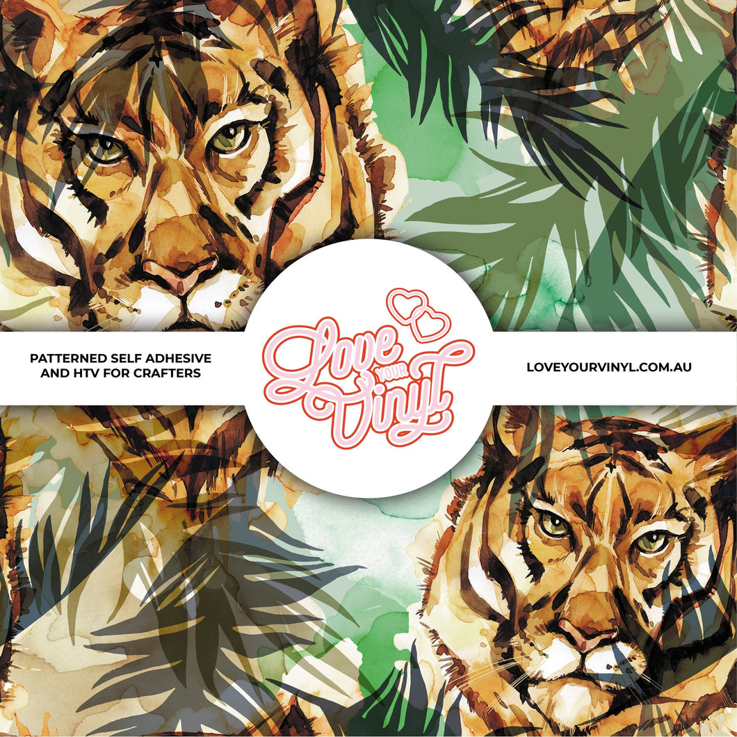 Tiger Patterned Vinyl LYV_543
