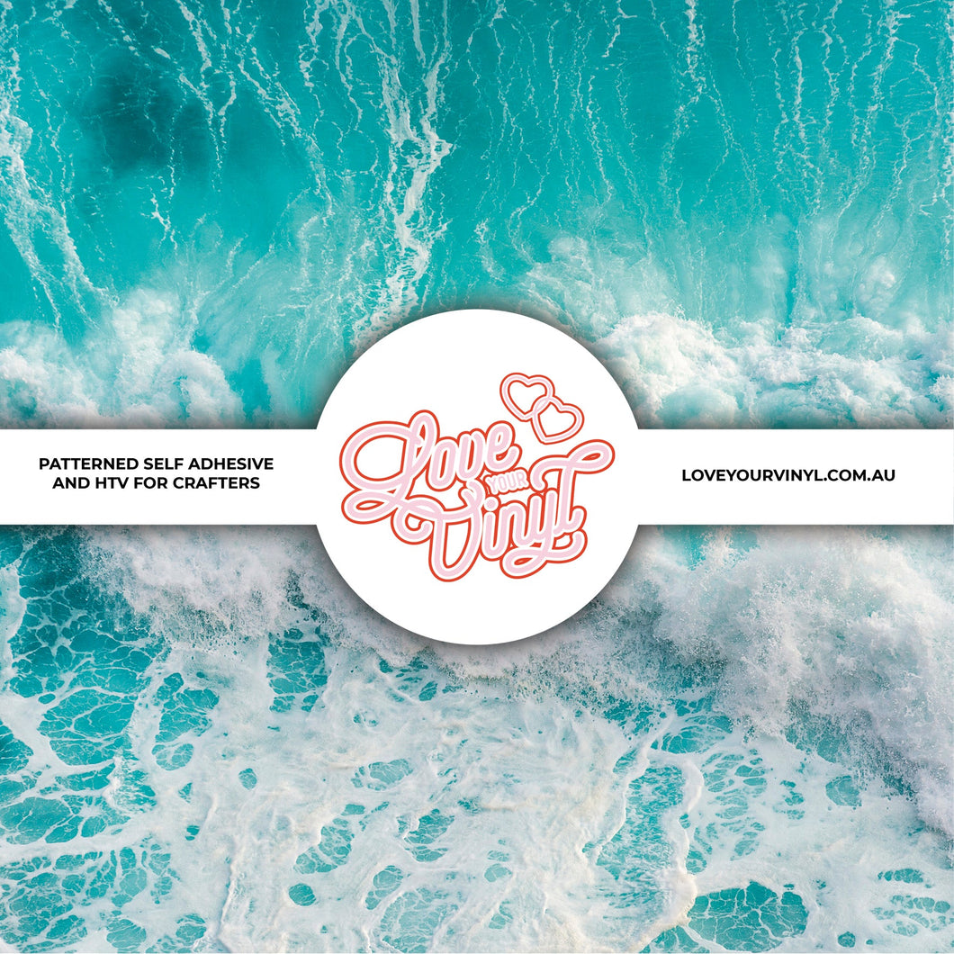 Ocean Waves Patterned Vinyl LYV_552