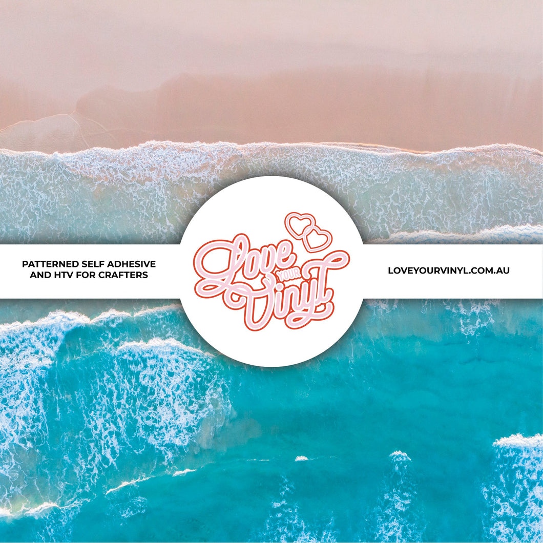 Beach Shoreline Patterned Vinyl LYV_583