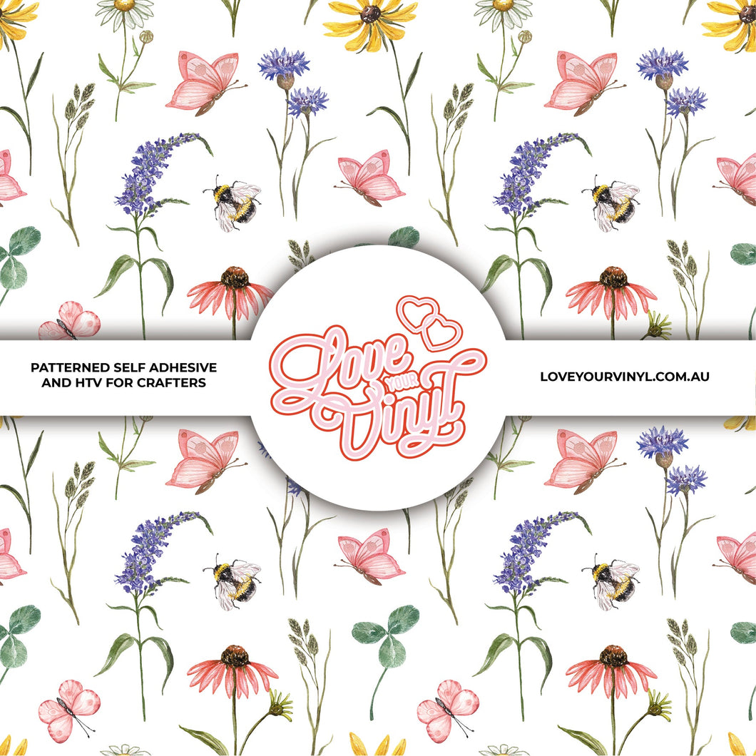 Floral Stems Patterned Vinyl LYV_584
