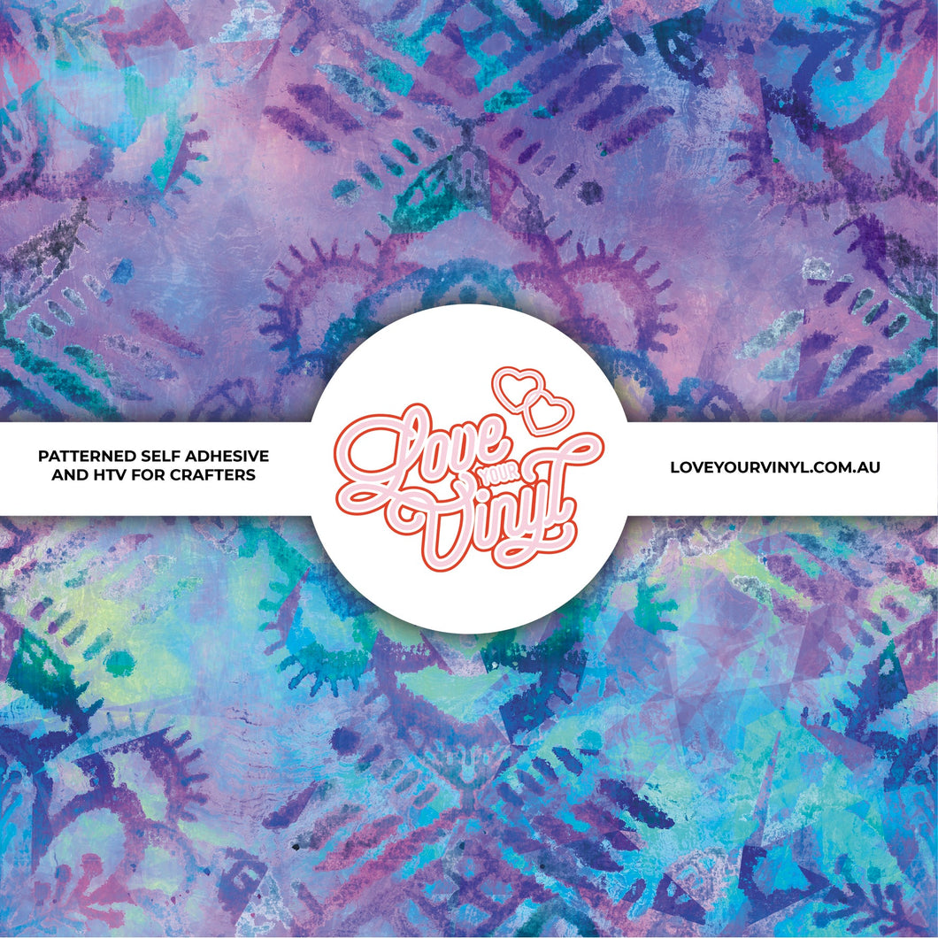 Mystic Blue Patterned Vinyl LYV_597
