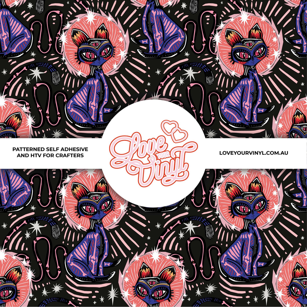 Mystic Cat Patterned Vinyl LYV_607