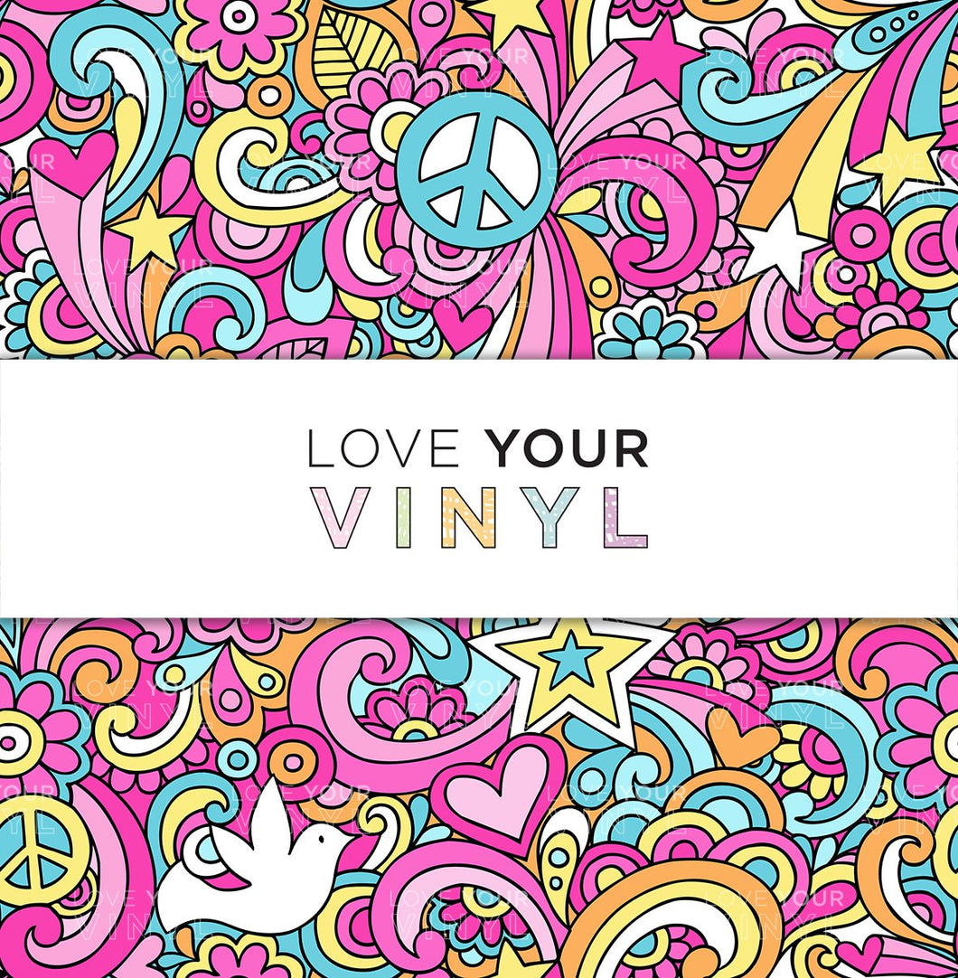 Abstract Pink For The Girls Patterned Vinyl LYV_706