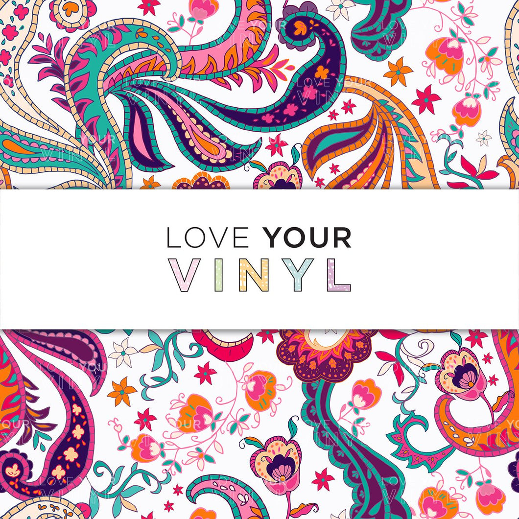 Orange Fiesta Patterned Vinyl LYV_730