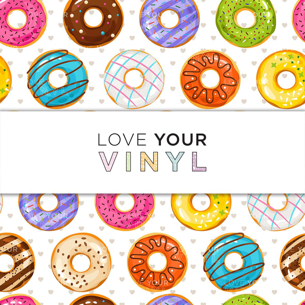 Donuts Patterned Vinyl LYV_746