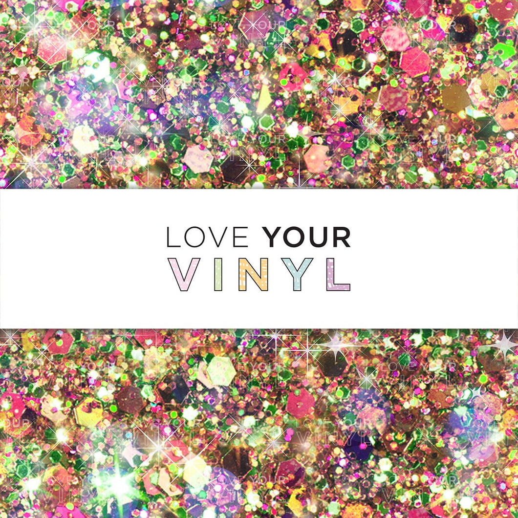 Glitter Printed Patterned Vinyl LYV_758