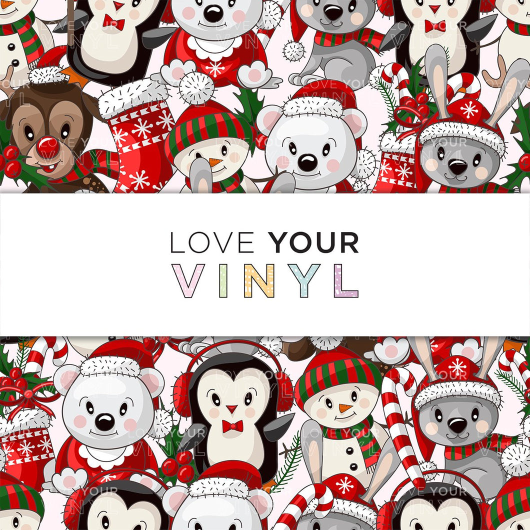 Christmas Animals PatternedVinyl LYV_772