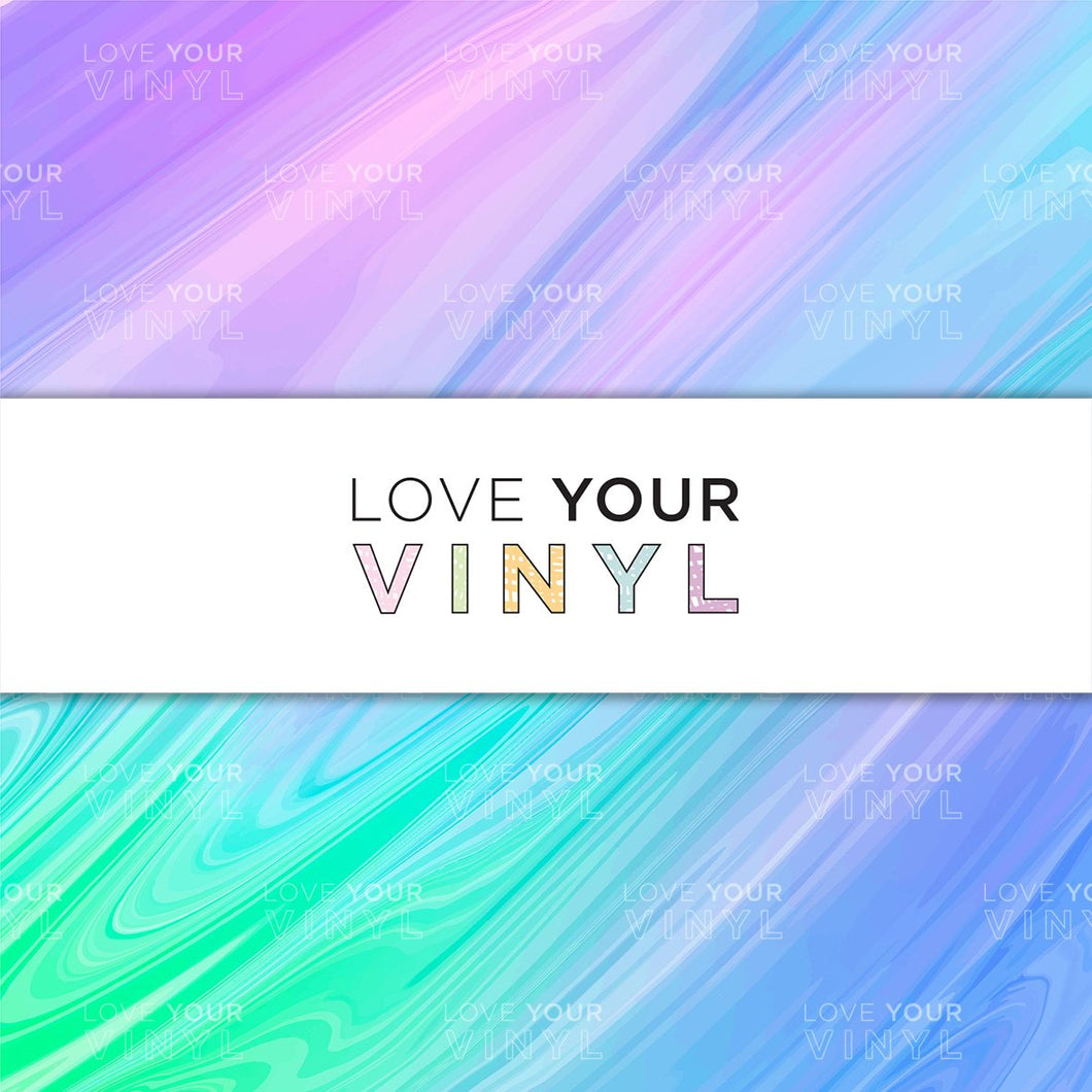 Pastel Rainbow Gradient Abstract Patterned Vinyl LYV_780
