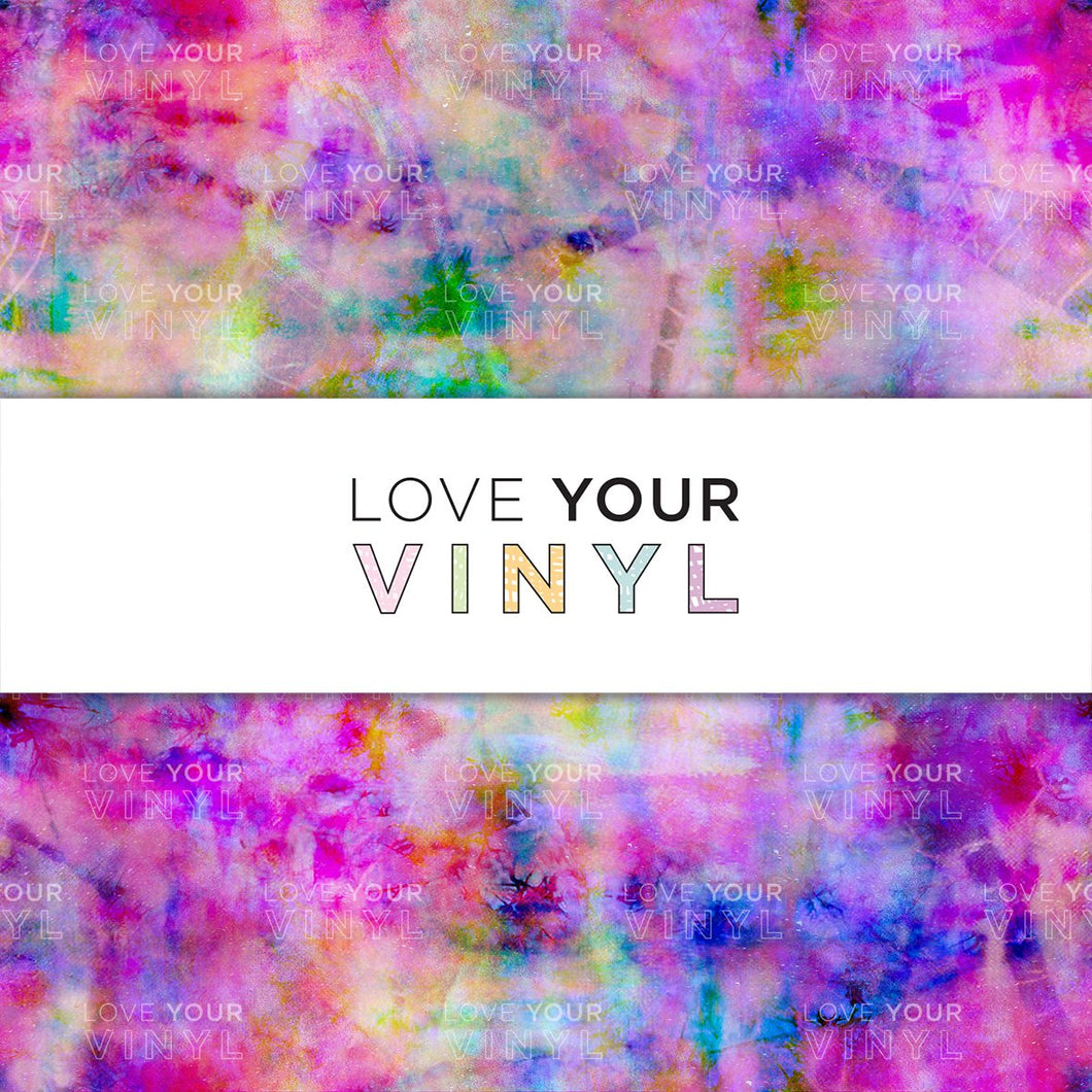 Abstract Rainbow Tie Dye Patterned Vinyl LYV_799