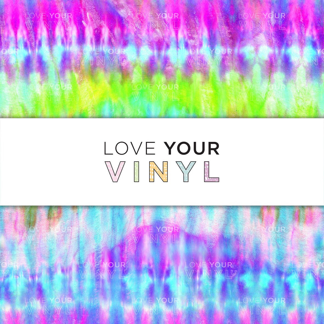 Rainbow Tie Dye Patterned Vinyl LYV_804