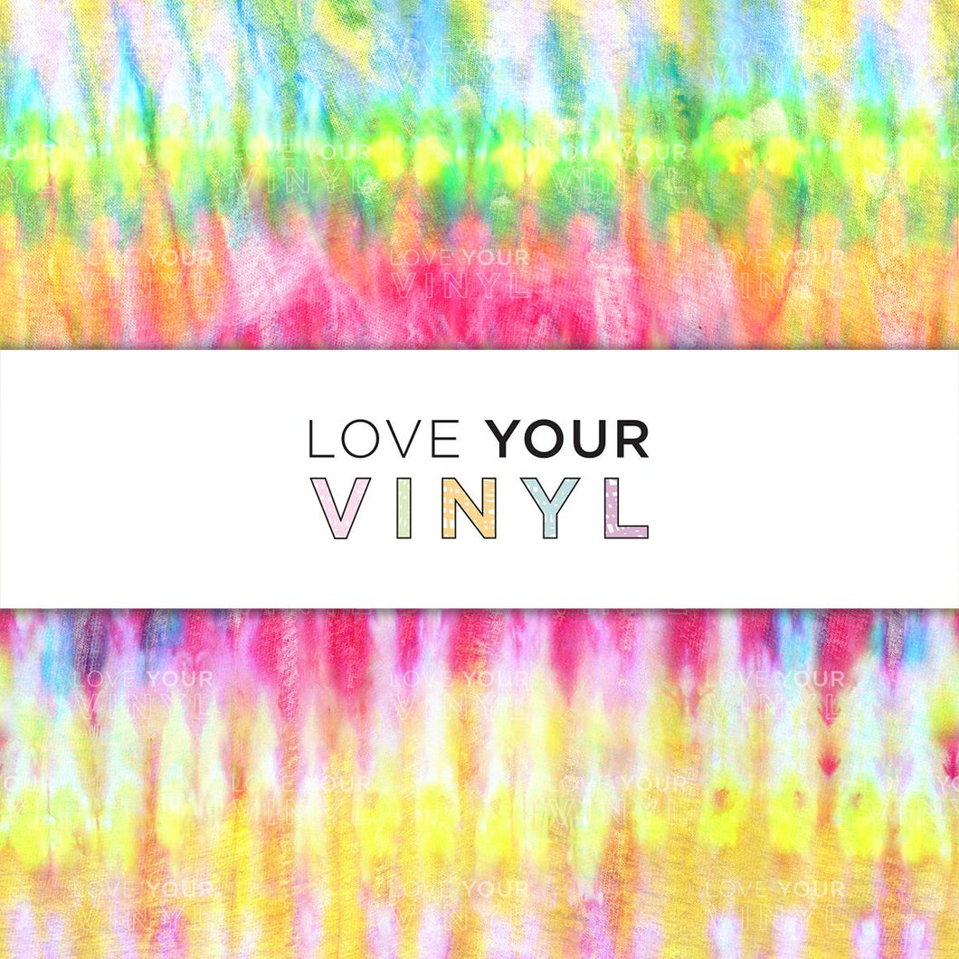 Rainbow Tie Dye Patterned Vinyl LYV_805