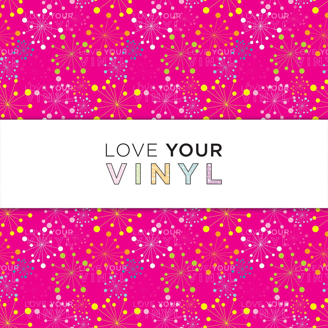 Pink Abstract Patterned Vinyl LYV_830