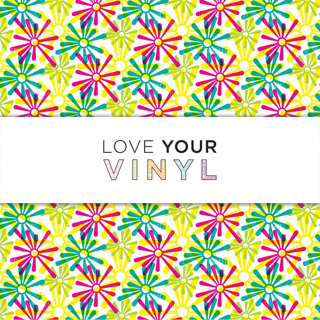 Abstract Retro Patterned Vinyl LYV_837