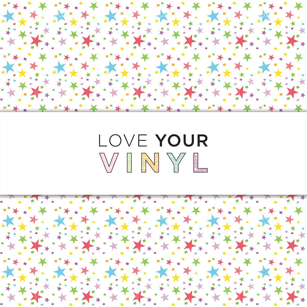 Rainbow Stars Patterned Vinyl LYV_850