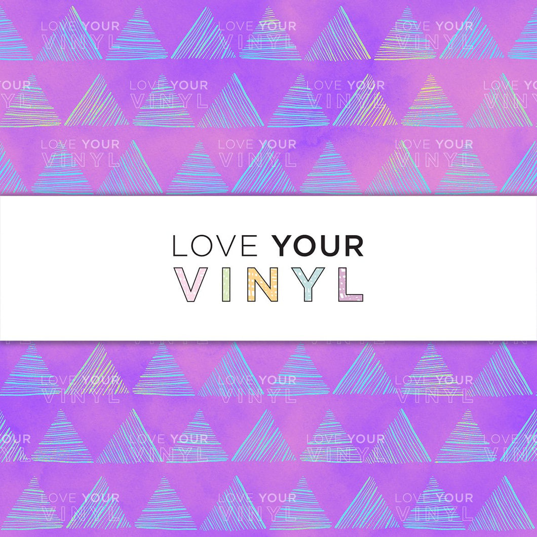 Purple Gradient Abstract Triangles Patterned Vinyl LYV_887