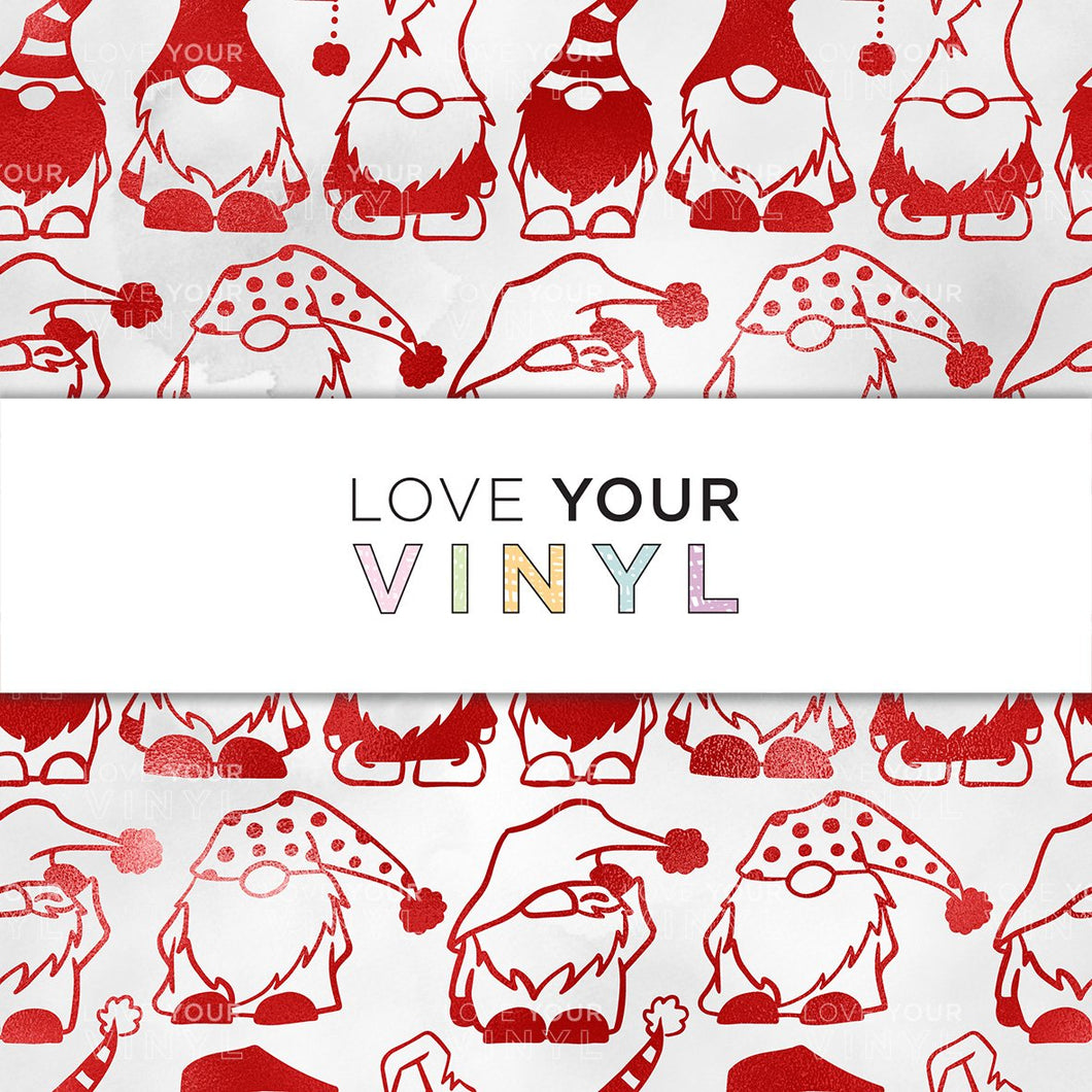 Christmas Gnomes Patterned Vinyl LYV_945