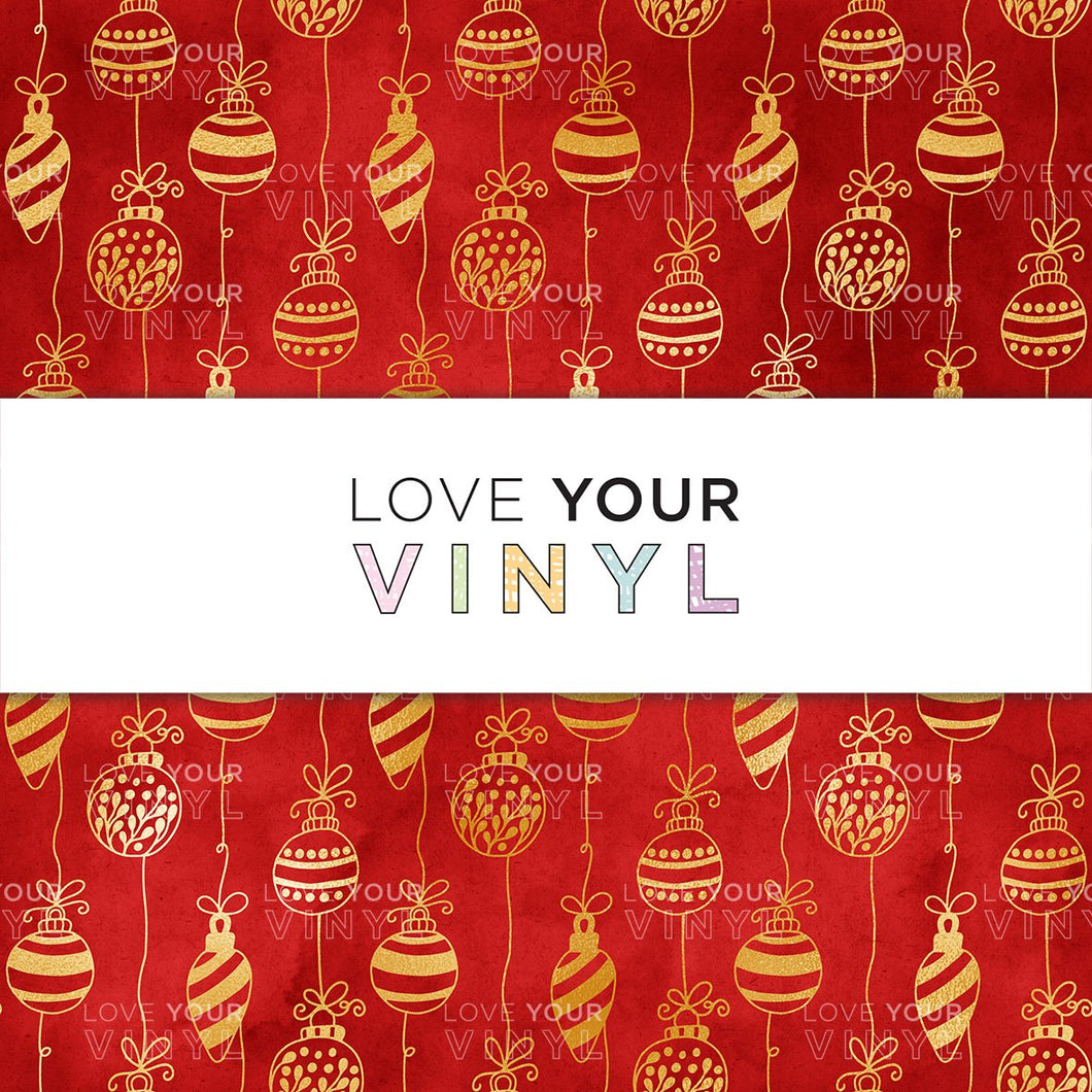 Christmas Ornaments Patterned Vinyl LYV_950