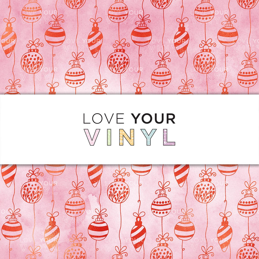 Christmas Ornaments Patterned Vinyl LYV_960