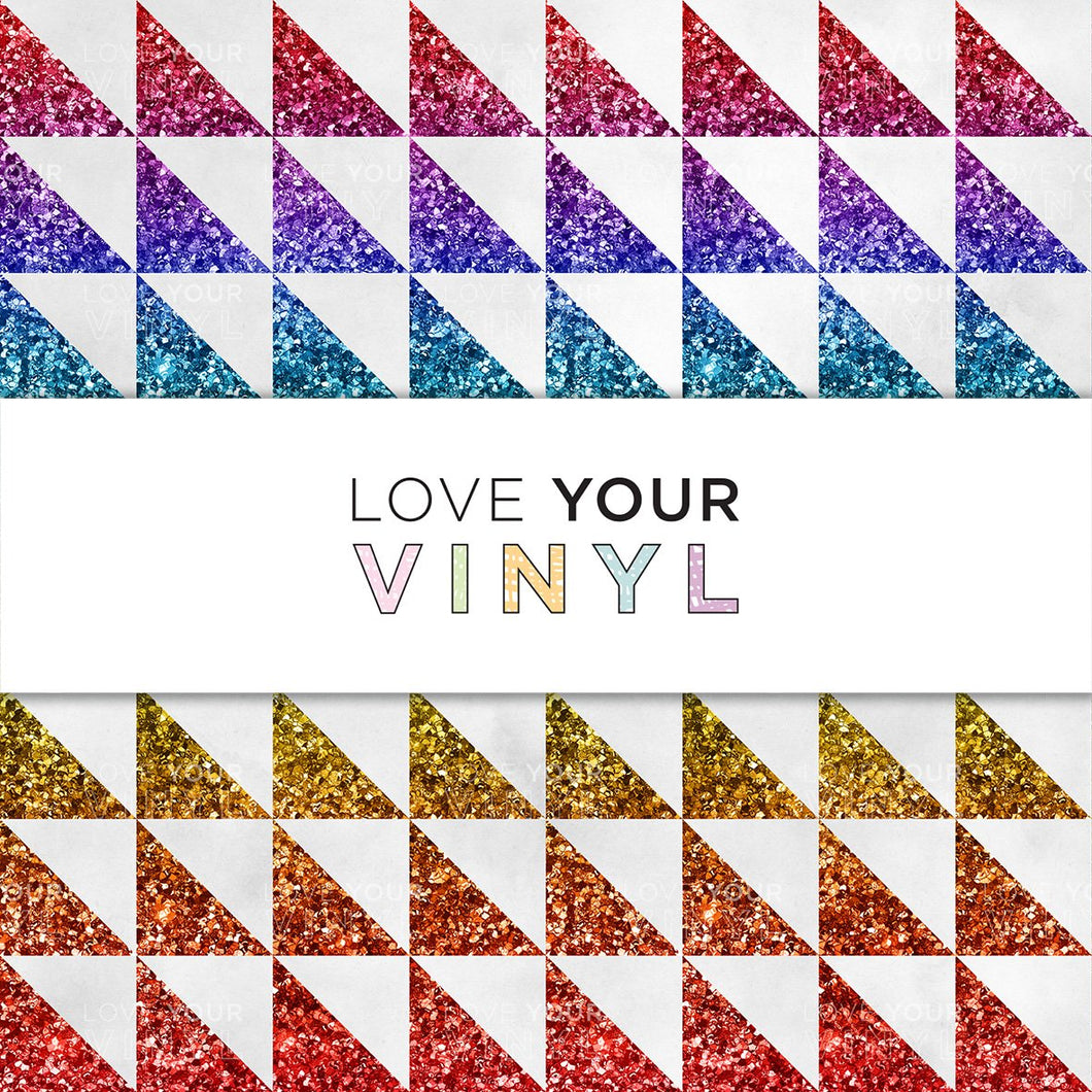 Rainbow Triangles Patterned Vinyl LYV_999