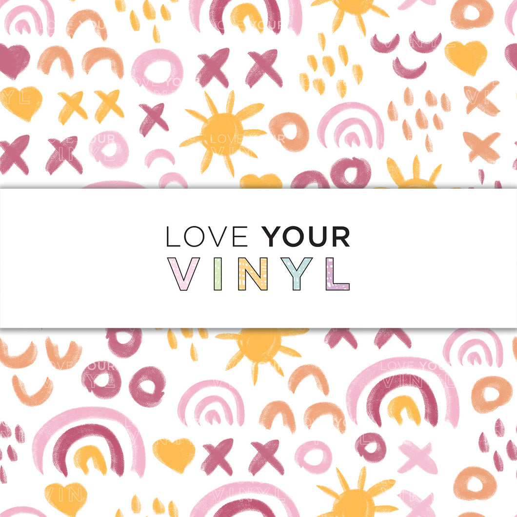 Kids Suns and rainbows Patterned Vinyl LYV_1117