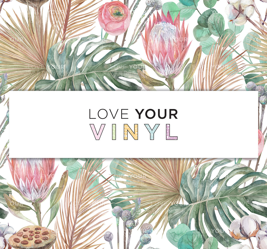 Native Protea Patterned Vinyl LYV_1123